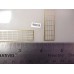 980.8 - Overland diesel etched body side screen material (SD40-2 etc) 3-39/64 x 53/64 w/rivited edges - Pkg. 2
